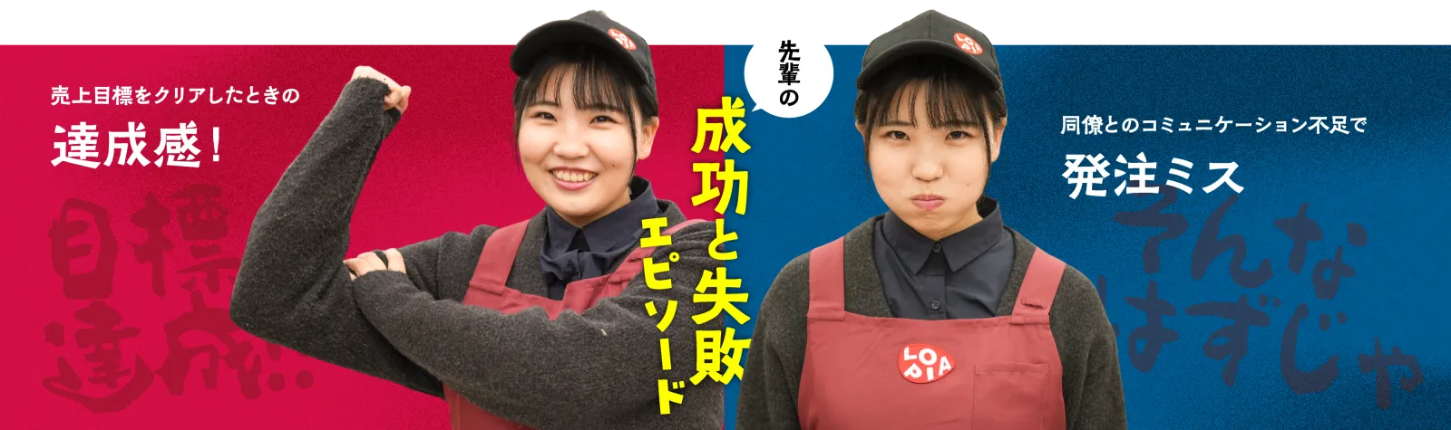 成功と失敗エピソード